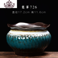 封后创意翡翠花盆陶瓷批发室内肉肉植物大盆景吊兰花绿萝多肉花盆 翡翠726 大花盆容器