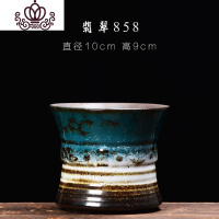 封后创意翡翠花盆陶瓷批发室内肉肉植物大盆景吊兰花绿萝多肉花盆 翡翠858 大花盆容器