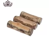 封后多肉木头花盆原生态树根木石斛长方形创意个性盆景玉坠生石花盆 20cm木槽花盆直径约10cm 大花盆容器