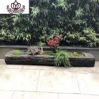 封后老木头多肉花盆阳台长方形户外创意木质花花园庭院大号朽木花盆 180尺寸以上联系客服咨询价格 大花盆容器