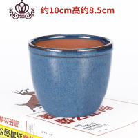 封后冯坊直销多肉花盆创意多肉法师花盆庭院吊盆简约落地现代陶罐 军蓝 10cm花盆容器