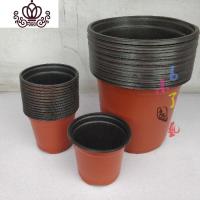 封后塑料加厚双色营养钵加厚育苗苗圃专用耐用整简易特大花盆 外径16cm高13cm一千二百个 中等花盆容器