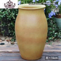 封后特大陶罐花盆陶瓷大号土陶罐法师盆大口径多肉花盆高筒老桩盆 -10 如图花盆容器