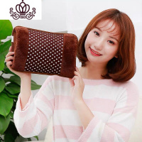 封后冬季新款电暖宝暖手宝绒布双插手充电防爆电热水袋