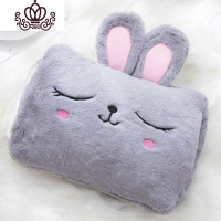 封后热水袋充电式暖手宝可爱毛绒卡通暖宝宝女生暖水袋小抱枕冬季韩版