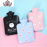 封后热水袋女注水热宝暖水袋暖肚子毛绒充水橡胶防爆可爱暖手宝加大