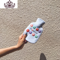 封后热水袋注水女小号随身暖水袋暖热敷肚子经期便携式暖手宝毛绒可爱