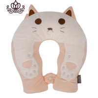 封后U型热水袋女颈椎热敷暖肩颈部注水暖水袋绒布冲水u形环形围脖脖子