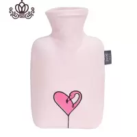 封后中号注水式热水袋灌水火烈鸟暖水袋德国TUV安全认证