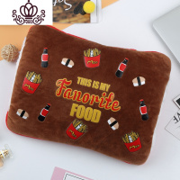 封后充电式热水袋防爆电暖手宝卡通毛绒煖宝宝女注水暖水袋可爱敷肚子