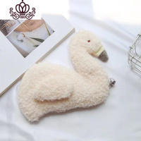 封后日系 软绵绵可爱卡通熊 火烈鸟毛绒遮光睡眠眼罩 火烈鸟