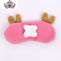 封后男女大眼睛毛绒卡通睡眠旅行眼罩透气遮光纯棉护眼罩冰袋冰敷 乔小巴