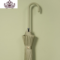 封后长柄雨伞女款日系加大双人半自动雨伞学生森系弯钩长杆伞定制ogo