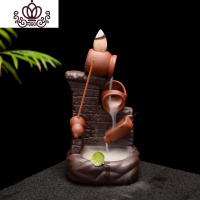 封后抖音网红倒流香炉新款禅意创意香炉家用室内香薰檀香炉香薰炉 古窑