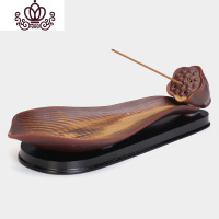 封后陶瓷线香炉香插檀香炉仿古香薰炉家用卧香炉室内创意摆件 [大荷款]香薰灯炉/器具