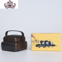 封后纯手工镂空仿古纯铜暖手炉家用室内盘香炉檀沉香薰炉檀香炉熏香炉 款式2加盘香香薰灯炉/器具