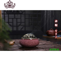 封后美邻驿站院塔香炉陶瓷香炉香薰炉线盘香炉带盖子薰香炉倒流香 紫罗兰送底座满5送1香薰灯炉/器具