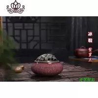 封后美邻驿站院塔香炉陶瓷香炉香薰炉线盘香炉带盖子薰香炉倒流香 紫罗兰送底座满5送1香薰灯炉/器具