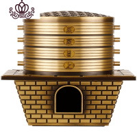 封后[蒸蒸日上]创意檀香炉家用室内香薰炉仿古沉香炉盘香炉 蒸蒸日上好兆头宣德炉香薰灯炉/器具