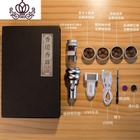 封后福禄usb车载香炉 车载檀香香薰器 家用电子香炉沉香香薰车用 室内 福禄香丸香片版(雪花银)