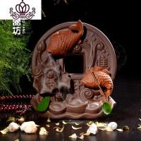 封后倒流香炉创意摆件檀香炉陶瓷香薰炉茶道香道盘香沉香线香佛具摆件 进宝香薰灯炉/器具