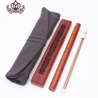 封后线香盒 沉香线香香炉 红木镂空香盒卧香炉熏香盒焚香炉 富贵花纹+香筒配麻布袋送香