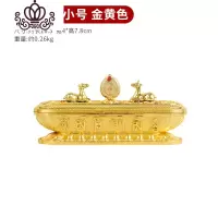 封后藏式香炉供奉家用供佛室内线香炉卧式纯铜色香炉供奉 香盒卧香炉 (普通款)小号金黄色香薰灯炉/器具