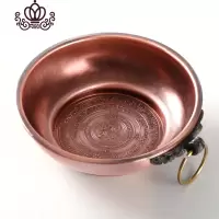 封后(FENGHOU)封后紫铜色烟供盘六道金刚解脱咒火供盆施食盘坛城多功能香炉纯铜家用 紫铜色小号(直径1香薰灯炉/器具