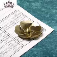 封后仿古香炉纯铜 珐琅檀香盘香炉点香盘香托 莲花沉香线香炉香插香座 青铜荷花案+水滴