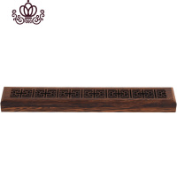 封后家用实木卧香炉沉香檀香线香炉薰香炉原木红木卧香盒香道 鸡翅木原木卧香炉-葵草纹香薰灯炉/器具