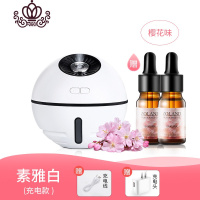 封后(FENGHOU)充电车载香薰机香薰加湿器精油专用香薰灯家用卧室浪漫喷雾熏香 白色[充电+夜灯+加湿+香薰灯炉/器具