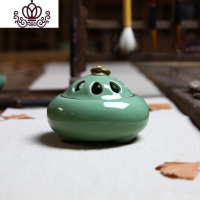 封后香薰炉陶瓷佛具手工仿古纯铜薰香线香檀香沉香香炉 哥梅