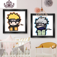 封后2019新款钻石画火影忍者钻石画满钻贴钻客厅人物十字绣卡通动漫 佐助再见HB35x35cm圆钻满钻