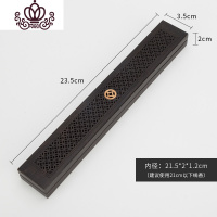 封后黑檀木卧香盒 家用室内线香插 木质线香炉檀香沉香卧香盒 钱币香盒