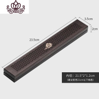 封后黑檀木卧香盒 家用室内线香插 木质线香炉檀香沉香卧香盒 祥云香盒