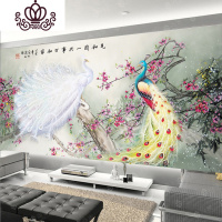 封后蒙娜丽莎十字绣2019新款大幅客厅线绣大气自己绣手工凤凰家用满绣 大格四股绣235X100厘米进口丝线