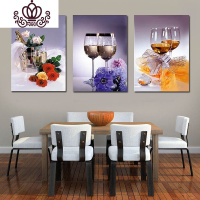 封后餐厅十字绣三联画2019十字绣线绣新款卧室清新自然风欧式酒杯客厅 丝线45x55x3个三股线绣