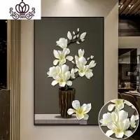 封后(FENGHOU)钻石画玉兰花瓶竖版玄关客厅满钻贴钻十字绣钻石绣2019新款砖石画 满钻100*165CM进口树脂钻