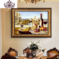 封后(FENGHOU)5d钻石画满钻欧式餐厅点贴钻十字绣2018新款红酒杯水果钻 [满钻版]5D魔方圆钻120x80厘米