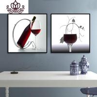 封后(FENGHOU)5d钻石画石满钻绣餐厅酒杯点钻十字绣2019新款客厅简约现 [两幅一起]圆钻满钻总尺寸160x80