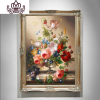 封后十字绣新款线绣客厅花瓶玫瑰牡丹图小幅欧式风格酒杯满绣简约卧室 中格棉线50*60厘米精准印花65种