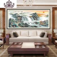 封后水生财钻石画2018新款5D粘贴钻石十字绣砖绣风景山水画满钻大幅 [满钻]180x70cm送工具/免费补钻/送运费险
