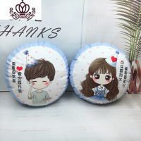 封后自己绣2019新款十字绣情侣抱枕一对生日刺绣手工汽车卧室枕头 雪碧+可乐情侣*1对含枕芯[棉线