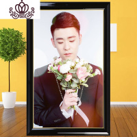 封后小辫儿张云雷照片十字绣定做定制钻石画新款简单刺绣客厅挂画抱枕 110CM钻石画要哪个图备注