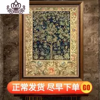 封后欧式新款富贵树油画美式十字绣玄关客厅餐厅卧室线绣2019简约现代 —生命树发财树欧美名画—