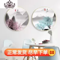 封后山水画十字绣2019新款绣风景水墨客厅简约中式现代线绣小件自己绣 春:中格50X50CM棉线3股绣