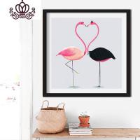 封后2019新款线绣十字绣客厅卧室动物清新简单绣新手小幅简约现代满绣 大格四股绣88*88CM丝线印花