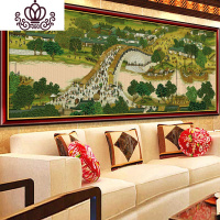 封后清明上河图十字绣全景满绣22米大幅客厅古代传世名画2019线绣新款 [4股线绣埃及长绒棉][清明上河图6米版]