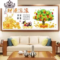 封后摇钱树十字绣2019新款线绣财神爷财源滚滚进宝生意兴隆印花 丝线170×70CM中格三股绣(免费补线送工具包)