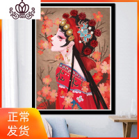 封后十字绣2020新款京剧人物花旦客厅卧室小件绣手工自己线绣 [钻石画]60&times;80[闪发]